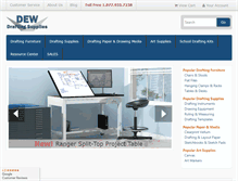 Tablet Screenshot of draftingsuppliesdew.com